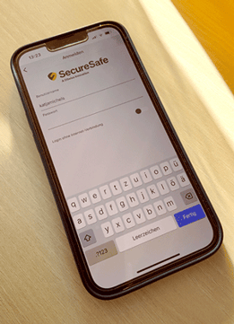 Passwortmanager iPhone Securesafe App